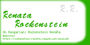renata rockenstein business card