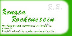 renata rockenstein business card